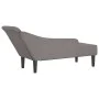 Chaiselongue-Sofa mit Kissen aus grauem Taupe-Stoff. von , Tagesbetten - Ref: Foro24-4007601, Preis: 174,47 €, Rabatt: %