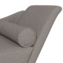 Chaiselongue-Sofa mit Kissen aus grauem Taupe-Stoff. von , Tagesbetten - Ref: Foro24-4007601, Preis: 177,81 €, Rabatt: %