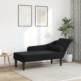 Schwarzes Samtsofa mit Kissenbank von , Tagesbetten - Ref: Foro24-4007593, Preis: 141,03 €, Rabatt: %
