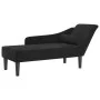 Sofá diván con cojines terciopelo negro de , Divanes - Ref: Foro24-4007593, Precio: 141,03 €, Descuento: %