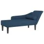 Sofá diván con cojines tela azul de , Divanes - Ref: Foro24-4007603, Precio: 136,21 €, Descuento: %