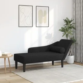 Sofá diván con cojines tela negro de , Divanes - Ref: Foro24-4007598, Precio: 157,22 €, Descuento: %