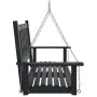 Swing garden bench with brown fir wood and metal chains by , Garden rockers - Ref: Foro24-4008978, Price: 138,28 €, Discount: %