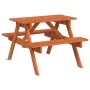 Picknicktisch für 4 Kinder mit Sonnenschirmloch aus Fichtenholz. von , Gartentische - Ref: Foro24-4008984, Preis: 75,17 €, Ra...