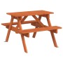 Picknicktisch für 4 Kinder mit Sonnenschirmloch aus Fichtenholz. von , Gartentische - Ref: Foro24-4008984, Preis: 82,24 €, Ra...