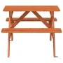Picknicktisch für 4 Kinder mit Sonnenschirmloch aus Fichtenholz. von , Gartentische - Ref: Foro24-4008984, Preis: 75,17 €, Ra...