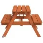 Picknicktisch für 4 Kinder mit Sonnenschirmloch aus Fichtenholz. von , Gartentische - Ref: Foro24-4008984, Preis: 75,17 €, Ra...
