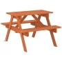 Picknicktisch für 4 Kinder mit Sonnenschirmloch aus Fichtenholz. von , Gartentische - Ref: Foro24-4008984, Preis: 75,17 €, Ra...