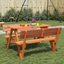 Picknicktisch für 4 Kinder mit Sonnenschirmloch aus Fichtenholz. von , Gartentische - Ref: Foro24-4008986, Preis: 121,28 €, R...