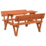 Picknicktisch für 4 Kinder mit Sonnenschirmloch aus Fichtenholz. von , Gartentische - Ref: Foro24-4008986, Preis: 121,28 €, R...