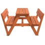 Picknicktisch für 4 Kinder mit Sonnenschirmloch aus Fichtenholz. von , Gartentische - Ref: Foro24-4008986, Preis: 121,28 €, R...
