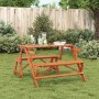 Picnic table with 2-in-1 convertible solid fir wood benches by , Garden tables - Ref: Foro24-4008992, Price: 149,42 €, Discou...
