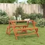 Picnic table with 2-in-1 convertible solid fir wood benches by , Garden tables - Ref: Foro24-4008992, Price: 134,35 €, Discou...