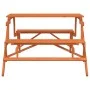 Mesa de picnic bancos 2 en 1 convertible madera maciza abeto de , Mesas de jardín - Ref: Foro24-4008992, Precio: 146,39 €, De...