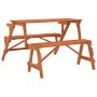 Picnic table with 2-in-1 convertible solid fir wood benches by , Garden tables - Ref: Foro24-4008992, Price: 134,35 €, Discou...