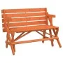 Picnic table with 2-in-1 convertible solid fir wood benches by , Garden tables - Ref: Foro24-4008992, Price: 134,35 €, Discou...