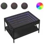 Mesa de centro con Infinity LED negro 70x50x38 cm de , Mesas de centro - Ref: Foro24-847702, Precio: 95,92 €, Descuento: %