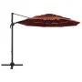 4-stufiger Sonnenschirm mit terrakottafarbenem Aluminiummast 3x3 m von vidaXL, Sonnenschirme - Ref: Foro24-313833, Preis: 196...