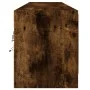 Wall-mounted TV unit with LED smoked oak 180x31x38 cm by , TV Furniture - Ref: Foro24-3307951, Price: 129,23 €, Discount: %