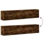 Wall-mounted TV unit with LED smoked oak 180x31x38 cm by , TV Furniture - Ref: Foro24-3307951, Price: 129,23 €, Discount: %