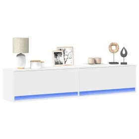 Wand-TV-Möbel mit weißem LED-Licht 180x31x38 cm von , TV-Möbel - Ref: Foro24-3307947, Preis: 150,97 €, Rabatt: %