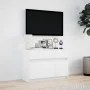 TV-Möbel mit LED-Beleuchtung aus weißem Ingenieurholz 91x34x61 cm von , TV-Möbel - Ref: Foro24-852180, Preis: 102,26 €, Rabat...