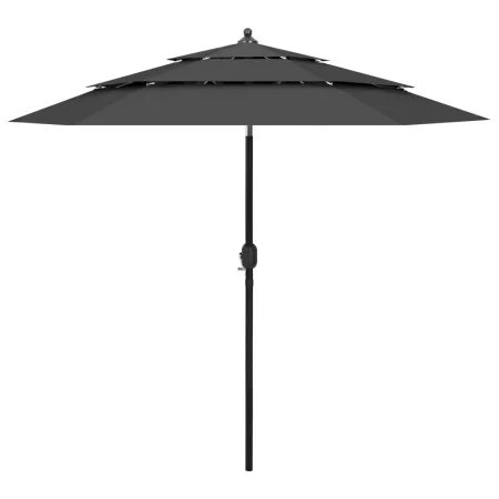 3-stufiger Sonnenschirm mit anthrazitfarbenem Aluminiummast 2,5 m von vidaXL, Sonnenschirme - Ref: Foro24-313862, Preis: 50,3...