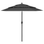 3-stufiger Sonnenschirm mit anthrazitfarbenem Aluminiummast 2,5 m von vidaXL, Sonnenschirme - Ref: Foro24-313862, Preis: 50,9...