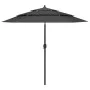 3-stufiger Sonnenschirm mit anthrazitfarbenem Aluminiummast 2,5 m von vidaXL, Sonnenschirme - Ref: Foro24-313862, Preis: 50,3...