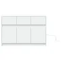 TV-Möbel mit LED-Beleuchtung aus weißem Ingenieurholz 91x34x61 cm von , TV-Möbel - Ref: Foro24-852180, Preis: 102,26 €, Rabat...