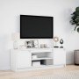 TV-Möbel mit LED-Beleuchtung aus weißem Ingenieurholz 139,5x34x50 cm von , TV-Möbel - Ref: Foro24-852194, Preis: 100,88 €, Ra...