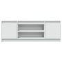 Mueble de TV con LED madera de ingeniería blanco 139,5x34x50 cm de , Muebles TV - Ref: Foro24-852194, Precio: 103,58 €