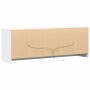 TV-Möbel mit LED-Beleuchtung aus weißem Ingenieurholz 139,5x34x50 cm von , TV-Möbel - Ref: Foro24-852194, Preis: 100,88 €, Ra...