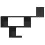 Engineered wood black wall shelf 100x15x70 cm by , Shelves and shelves - Ref: Foro24-853192, Price: 41,43 €, Discount: %