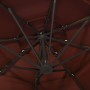 4-tier parasol with terracotta aluminum pole 3x3 m by vidaXL, Umbrellas - Ref: Foro24-313833, Price: 195,95 €, Discount: %