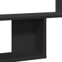 Engineered wood black wall shelf 100x15x70 cm by , Shelves and shelves - Ref: Foro24-853192, Price: 41,43 €, Discount: %
