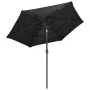3-stufiger Sonnenschirm mit anthrazitfarbenem Aluminiummast 2,5 m von vidaXL, Sonnenschirme - Ref: Foro24-313862, Preis: 50,3...