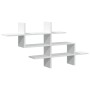 Wandregal aus weißem Ingenieurholz 124,5x18x60,5 cm von , Regale und Regale - Ref: Foro24-853263, Preis: 32,60 €, Rabatt: %