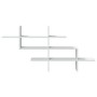 Wandregal aus weißem Ingenieurholz 124,5x18x60,5 cm von , Regale und Regale - Ref: Foro24-853263, Preis: 32,60 €, Rabatt: %