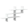 Wandregal aus weißem Ingenieurholz 124,5x18x60,5 cm von , Regale und Regale - Ref: Foro24-853263, Preis: 32,60 €, Rabatt: %