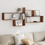 Estante de pared madera ingeniería envejecida 167,5x18x68 cm de , Estantes y estanterías - Ref: Foro24-853324, Precio: 46,28 ...