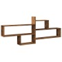 Aged engineered wood wall shelf 167.5x18x68 cm by , Shelves and shelves - Ref: Foro24-853324, Price: 44,69 €, Discount: %