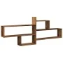 Aged engineered wood wall shelf 167.5x18x68 cm by , Shelves and shelves - Ref: Foro24-853324, Price: 45,53 €, Discount: %