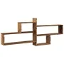 Aged engineered wood wall shelf 167.5x18x68 cm by , Shelves and shelves - Ref: Foro24-853324, Price: 45,53 €, Discount: %