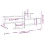 Wandregal aus gealtertem Ingenieurholz 167,5x18x68 cm von , Regale und Regale - Ref: Foro24-853324, Preis: 45,52 €, Rabatt: %