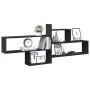 Engineered wood black wall shelf 167.5x18x68 cm by , Shelves and shelves - Ref: Foro24-853318, Price: 49,86 €, Discount: %