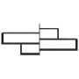 Engineered wood black wall shelf 167.5x18x68 cm by , Shelves and shelves - Ref: Foro24-853318, Price: 49,86 €, Discount: %