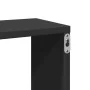 Engineered wood black wall shelf 167.5x18x68 cm by , Shelves and shelves - Ref: Foro24-853318, Price: 49,86 €, Discount: %