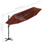4-tier parasol with terracotta aluminum pole 3x3 m by vidaXL, Umbrellas - Ref: Foro24-313833, Price: 195,95 €, Discount: %