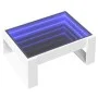 Mitteltisch mit Infinity LED weiß 70x53x30 cm von , Couchtisch - Ref: Foro24-847630, Preis: 84,23 €, Rabatt: %